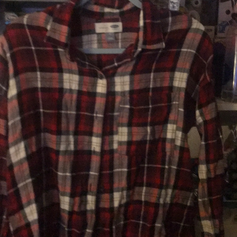 Women boyfriend flannel shirt